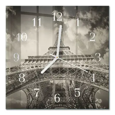 Relógio quadrado Torre Eiffel