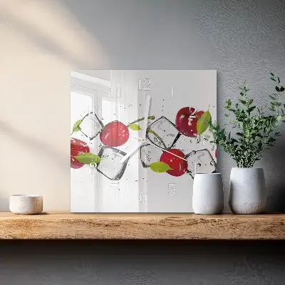 Relógio quadrado Sorvete de cereja