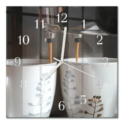 Relógio decoração Máquina de café
