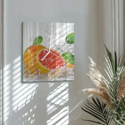 Relógio quadrado Toranja