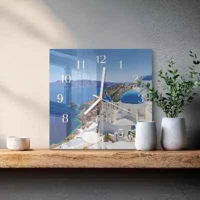Relógio quadrado Santorini