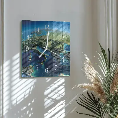 Relógio quadrado Terra