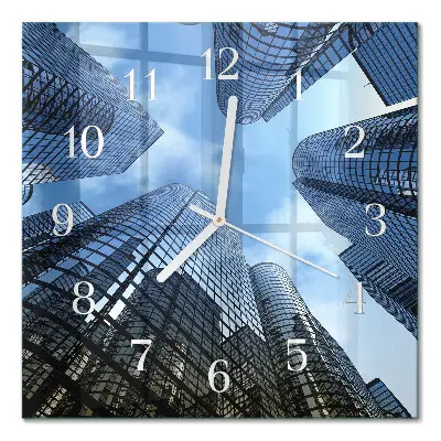 Relógio decoração Edifícios de vidro