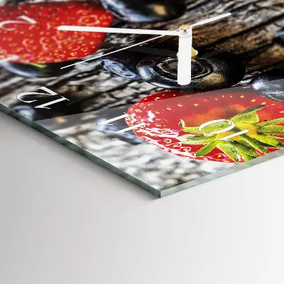 Relógio decoração Frutas vermelhas