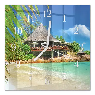 Relógio quadrado Ilha
