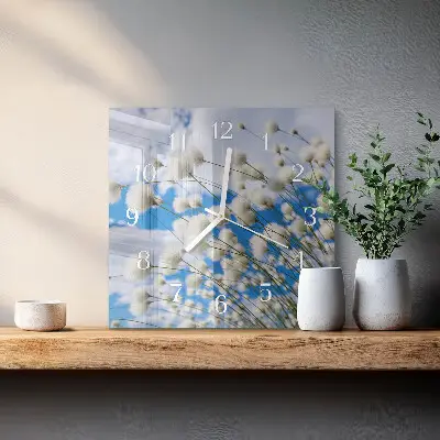 Relógio decoração Algodão