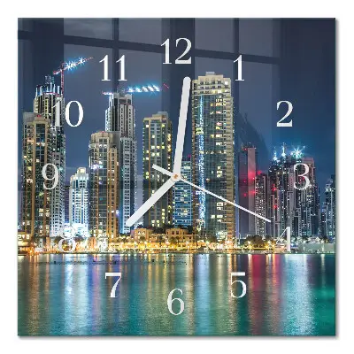 Relógio decoração Cidade noturna