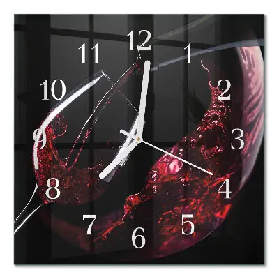 Relógio quadrado Vinho