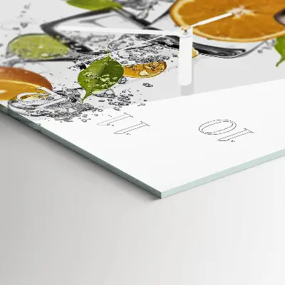 Relógio quadrado Frutas cítricas