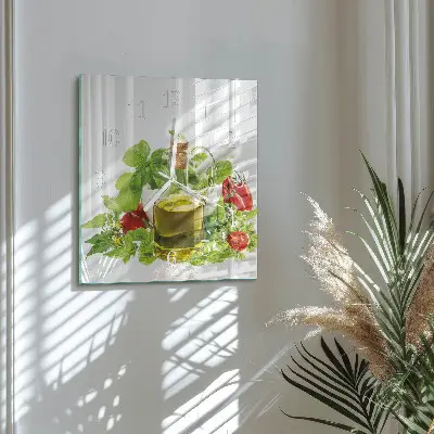 Relógio decoração óleo de manjericão