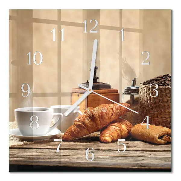 Relógio decoração Croissants