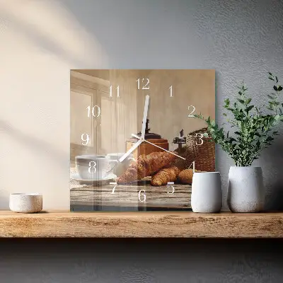 Relógio decoração Croissants