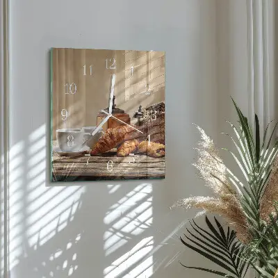Relógio decoração Croissants
