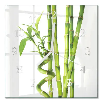 Relógio quadrado Bambu