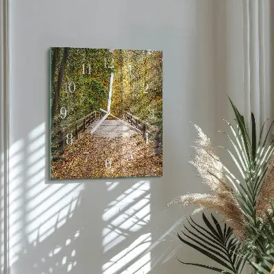 Relógio decoração Ponte da floresta