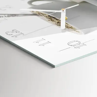 Relógio decoração Uma xícara de anis