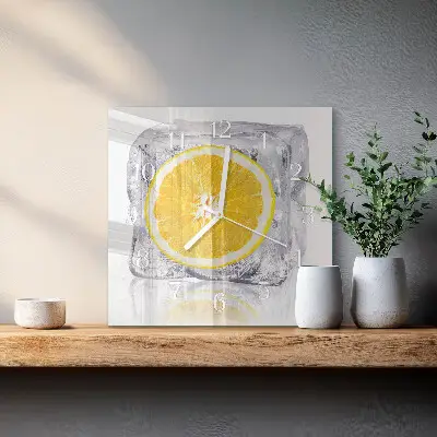 Relógio quadrado Sorvete de laranja