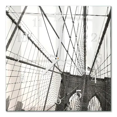 Relógio decoração Ponte do Brooklyn