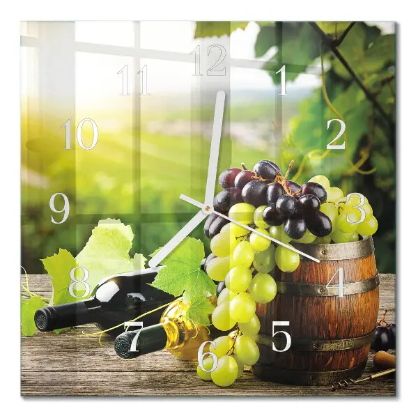 Relógio quadrado Vinho de uva