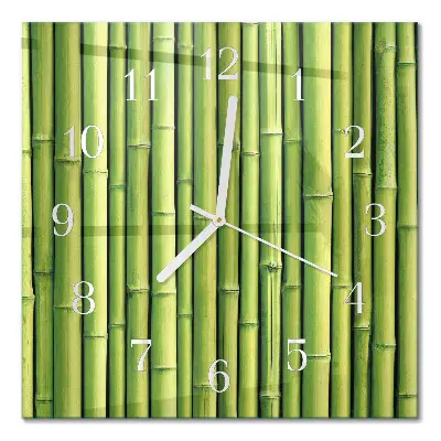 Relógio quadrado Bambu