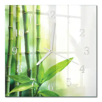Relógio quadrado Bambu