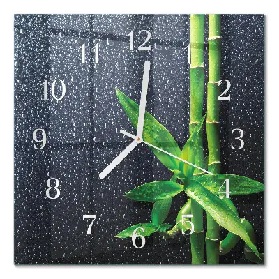 Relógio decoração Gotas e bambu