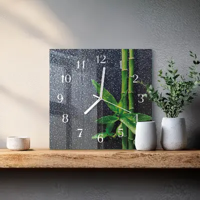 Relógio decoração Gotas e bambu