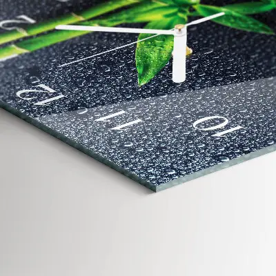 Relógio decoração Gotas e bambu