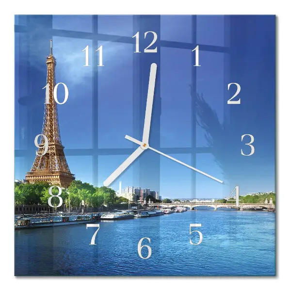 Relógio quadrado O Céu de Paris