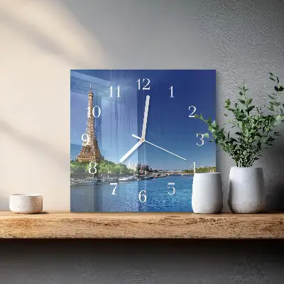 Relógio quadrado O Céu de Paris