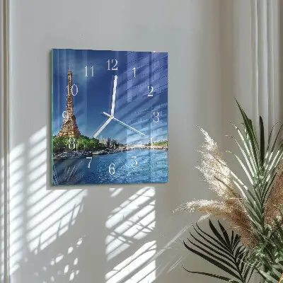 Relógio quadrado O Céu de Paris