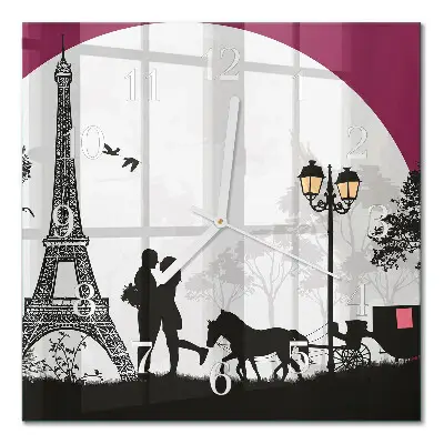 Relógio decoração Amor de Paris