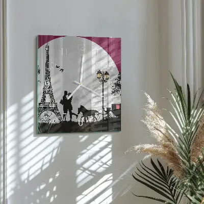 Relógio decoração Amor de Paris
