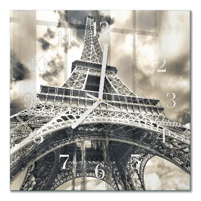 Relógio quadrado Torre Eiffel