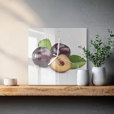 Relógio decoração Ameixas