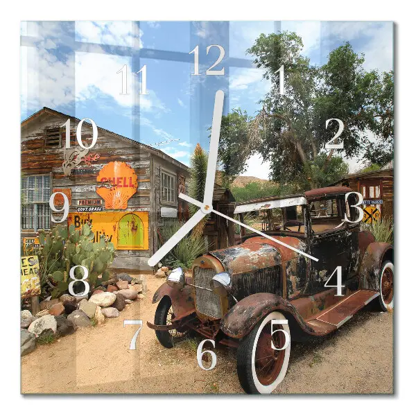 Relógio quadrado Carro velho
