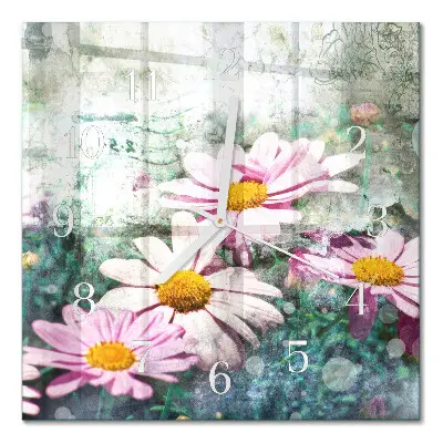 Relógio decoração Flores
