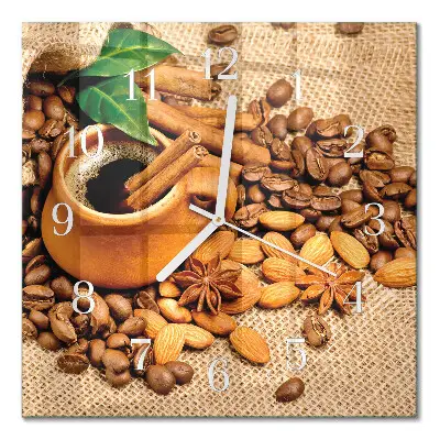 Relógio decoração Amêndoas com canela