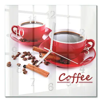 Relógio decoração Uma xícara de café