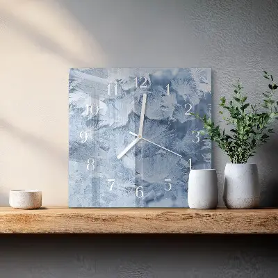 Relógio decoração Flocos de neve
