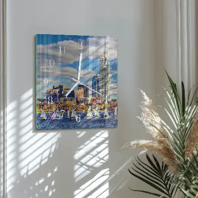 Relógio decoração Barcos à vela