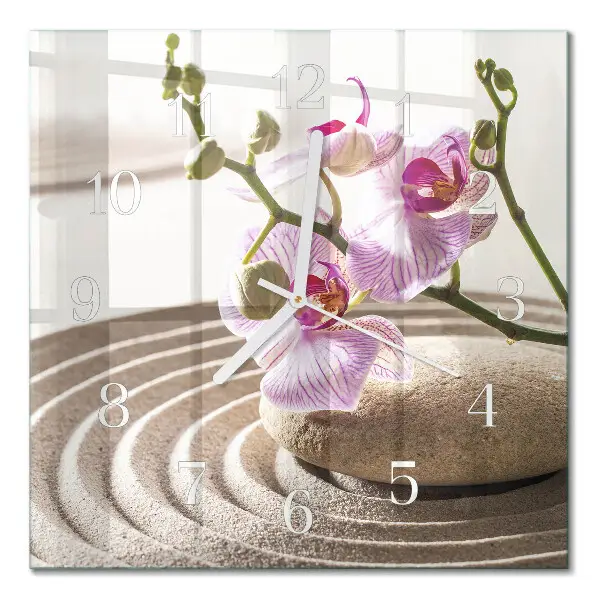 Relógio decoração Orquídea da areia