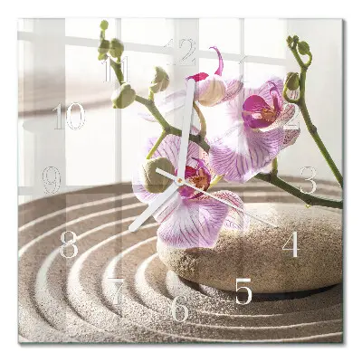 Relógio decoração Orquídea da areia