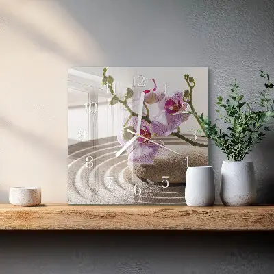 Relógio decoração Orquídea da areia