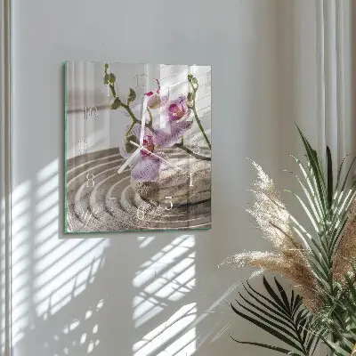 Relógio decoração Orquídea da areia