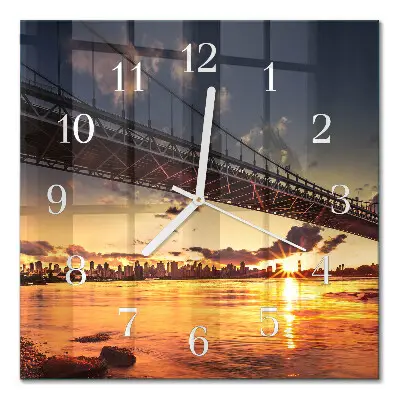 Relógio decoração Ponte sobre o rio