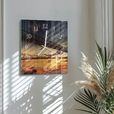 Relógio decoração Ponte sobre o rio