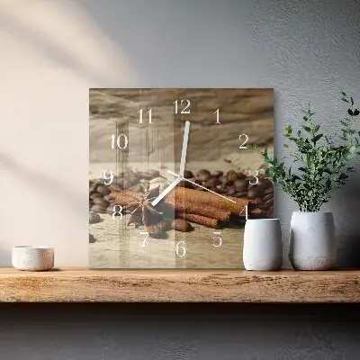 Relógio decoração Anis canela