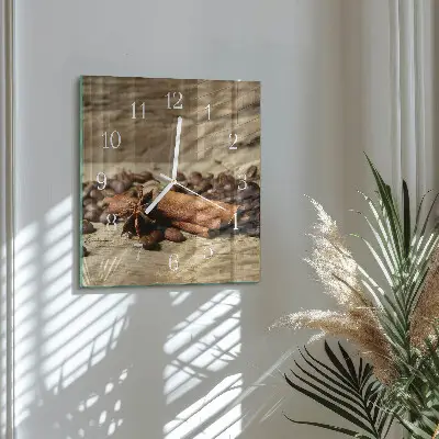 Relógio decoração Anis canela