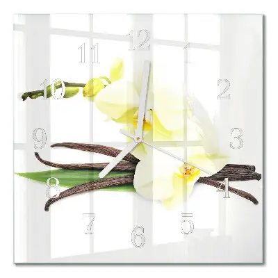 Relógio decoração Orquídea de baunilha